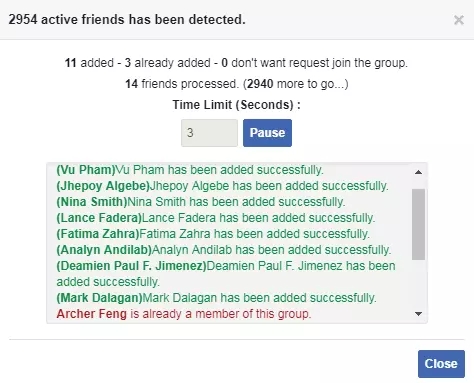 如何一次性将Facebook的所有朋友添加到群组中？图6