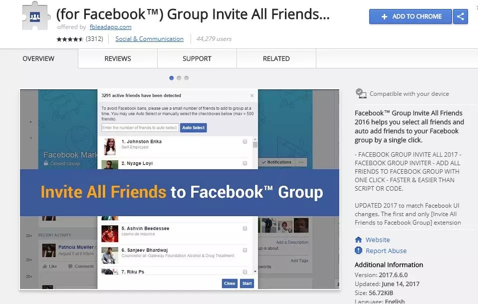 如何一次性将Facebook的所有朋友添加到群组中？图7