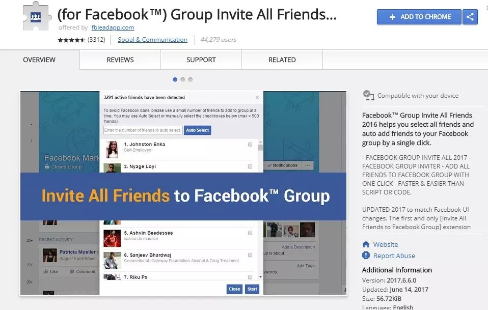 Facebook的好友如何一次性添加到群里？图8