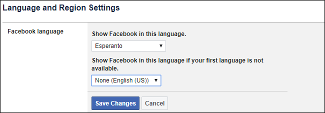 Facebook调成中文，Facebook更改语言设置图2